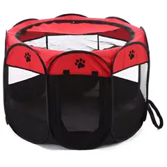GENERICO - CORRAL Plegable XXL para Mascotas Rojo