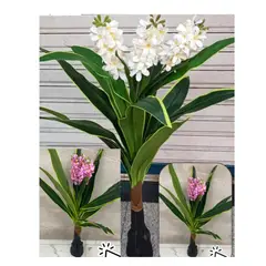 GENERICO - PLANTA CON FLOR ARTIFICIAL DECORATIVA