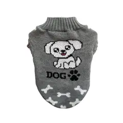 GENERICO - Chompa lana hipoalergénica perros y gatos talla 2 gris