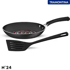TRAMONTINA - Sartén de Aluminio antiadherente Neocook con espátula 24 cm-Tramontina