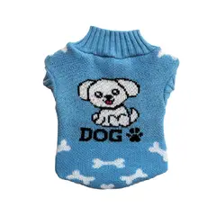 GENERICO - Chompa lana hipoalergénica perros y gatos talla 2 celeste