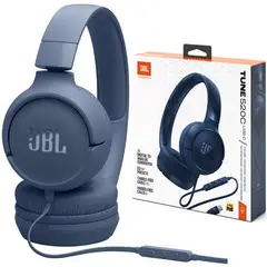 JBL - AUDIFONOS TUNE 520C COLOR AZUL - CONECTOR USB C - HI RES