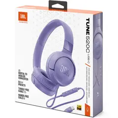 JBL - AUDIFONOS TUNE 520C COLOR MORADO - CONECTOR USB C - HI RES