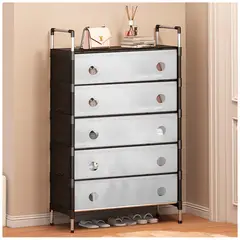 KELLER - Organizador de Zapatos 5 Niveles con Cajones Moderno NG XJ6