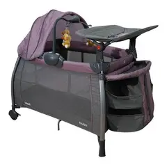 INFANTI - Corral Cuna Nube Zigzag Pink