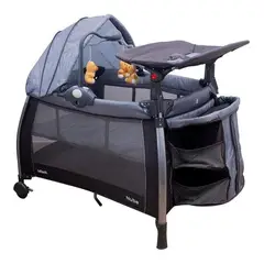 INFANTI - Corral Cuna Nube Zigzag Grey