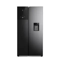 ELECTROLUX - Refrigeradora Frost Free Inverter 611L AutoSense Side by Side Black ERS65F2P5BB