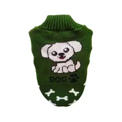 GENERICO - Chompa lana hipoalergénica perros y gatos talla 4 verde