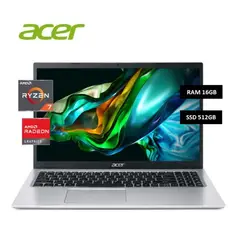 ACER - Laptop Aspire AL15-41P-R27P AMD RYZEN 7 5700U 16GB 512GB SSD 15.6" Free Dos