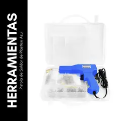 GENERICO - Pistola de Soldar Plástico 50W Eléctrica Colores Rojo Negro Azul