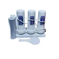 NATIONALIZER - Filtro de agua purificador triple Blanco Mas Repuesto