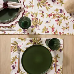 CASIOPIA - Set 4 individuales antimanchas Olivas