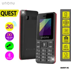 UNONU - CELULAR BASICO QUEST 2G DUAL SIM - ROJO