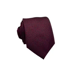 CHRISTIAN ARMAND - Corbata vino diseño geométrico micro rombos