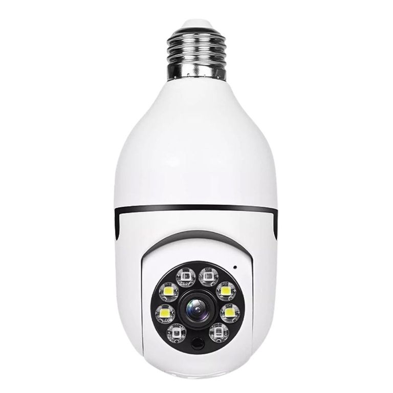 Foco Cámara WiFi E27 Full HD 360° con Visión Nocturna y Audio Bidireccional