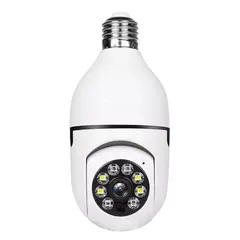 GENERICO - Foco Cámara WiFi E27 Full HD 360° con Visión Nocturna y Audio Bidireccional