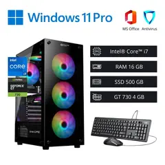 INTEL - Computadora PC Core i7 3,80 GHz 16GB RAM 500GB NVIDIA 4GB