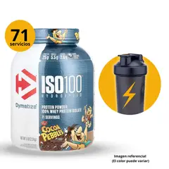 Dymatize - ISO 100 5LB COCOA PEBBLES + SHAKER PROTEÍNA ISOLATADA HIDROLIZADA