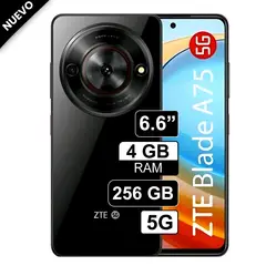ZTE - Celular Blade A75 5G 4GB 256GB 50MP + 8MP Negro