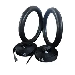 GENERICO - Anillas Olimpicas Aro Gimnasia Plastico Funcional Correas Enumeradas