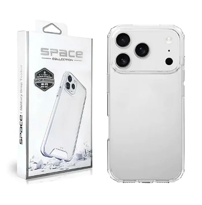 CASE SPACE PARA IPHONE 17 PRO - TRANSPARENTE