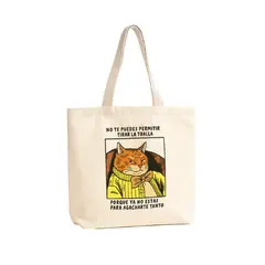GENERICO - Tote Bag Algodón Tocuyo con Frase Divertida