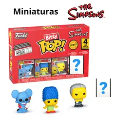 FUNKO - Miniaturas Bitty Pop The Simpsons Itchy 4PK