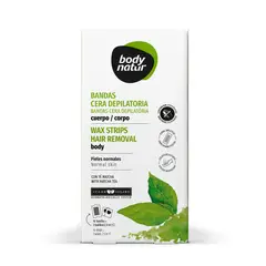 BODY NATUR - BANDAS DEPILATORIAS CORPORALES PIELES NORMALES TÉ MATCHA