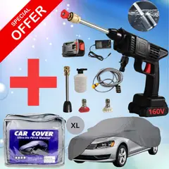 OEM - Pistola Hidro lavadora 160V Bateria Grande + Cobertor De Auto Talla XL