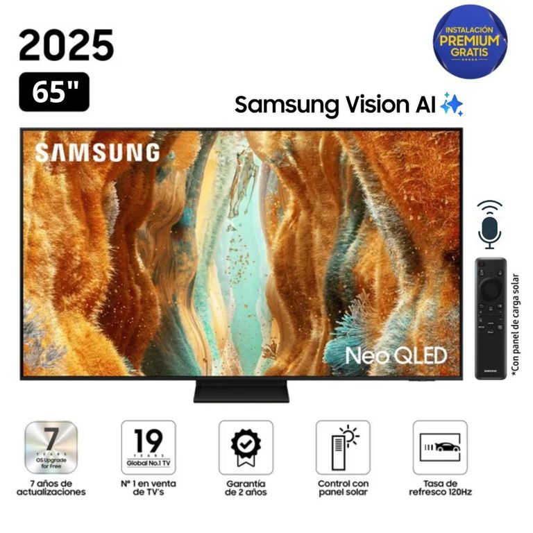 Televisor 65" Neo Qled 4k Vision Ai Smart TV QN65QN70F - Nuevo 2025