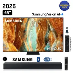 SAMSUNG - Televisor 65 Neo Qled 4k Vision Ai Smart TV QN65QN70F + Soundbar HW B400F