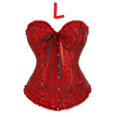 GENERICO - CORSET VICTORIANO LENCERIA SEXY DE ALTA COMPRESION L