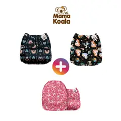 GENERICO - Pañal Ecológico de Tela Mamá Koala Pack x 3 Unidades