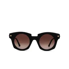 KUBORAUM - Lentes de Sol Maske J6 Negro con Blanco Handmade Italy
