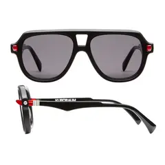 KUBORAUM - Lentes de Sol Maske Q4 Negro con Rojo Modelo Exclusivo