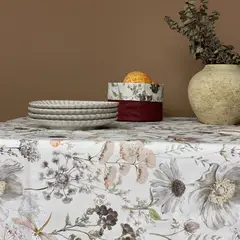 CASIOPIA - Mantel antimanchas rectangular 10 sillas Natura