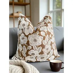 MAP DESIGN HOME - Funda De Cojin Flores Marinas 50x50 cm