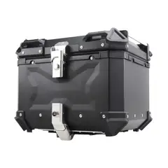 GENERICO - Cajuela de Aluminio con 55L de Capacidad y Respaldar de Moto