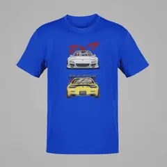 GENERICO - Polo Mazda RX7 Camiseta de Autos de Carreras JDM Remera Algodon
