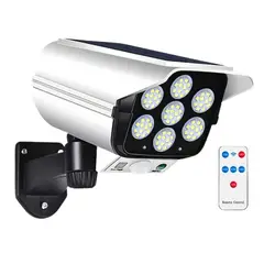 SEISA - Lámpara Solar de Pared 77 LED con Sensor y Control Remoto