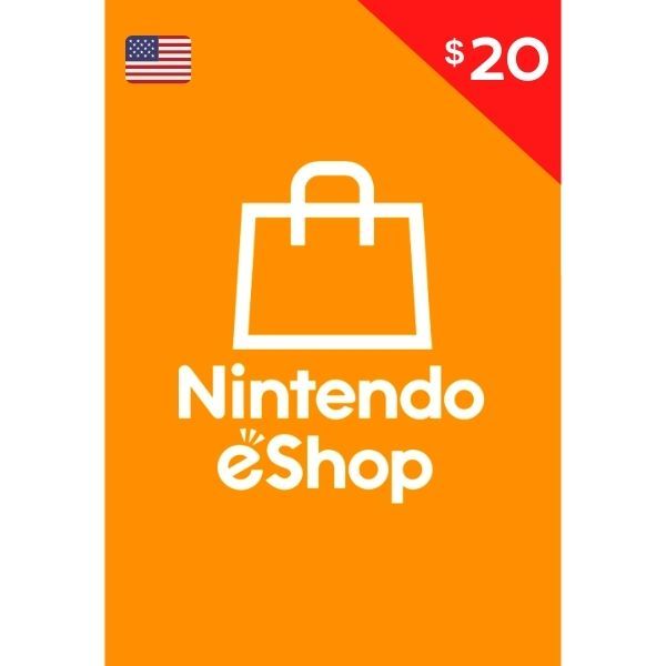 EShop Gift Card 20 USA Tarjeta 20 Switch Digital