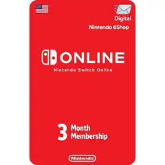 NINTENDO - Membresia Switch Online 3 Meses Usa Digital