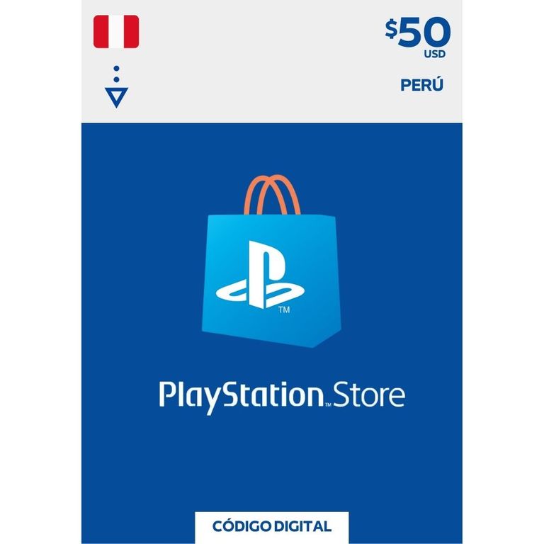 PSN Gift Card 50 Perú Tarjeta Network 50 PS5 PS4 Digital