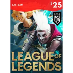 MICROSOFT - League of Legends Gift Card 25 USD LAS LAN LOL Riot Points Digital