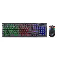 MICRONICS - Kit Gamer 2en1 Teclado+Mouse Neon MIC GT1000