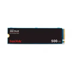 SANDISK - Disco SSD Plus 500GB M2 2280 PCIe 3.0 NVMe Escritura 2500 MBs
