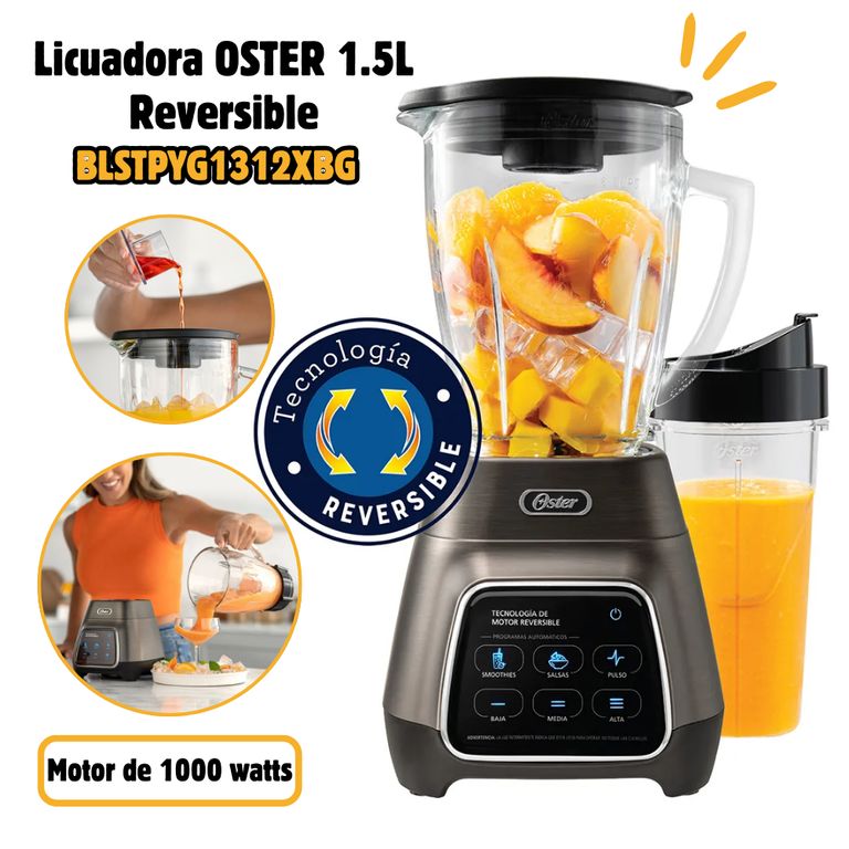 Licuadora 15L con Tecnología Reversible + Vaso - BLSTPYG1312XBG