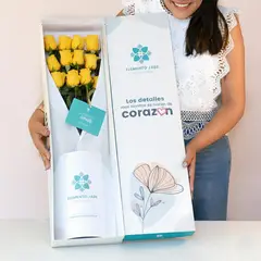 GENERICO - Caja de Rosas Amarillas
