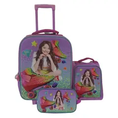 SOY LUNA - MOCHILA CON RUEDAS + LONCHERA Y CARTUCHERA
