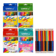 GENERICO - Set de 18 Colores doble punta duo 36 colores